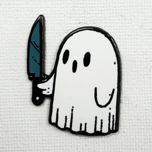 Stabby Ghost Enamel Pin