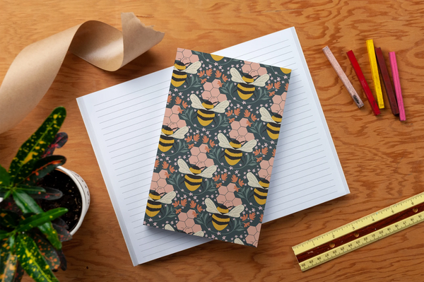 Honeycomb Bee Notebook