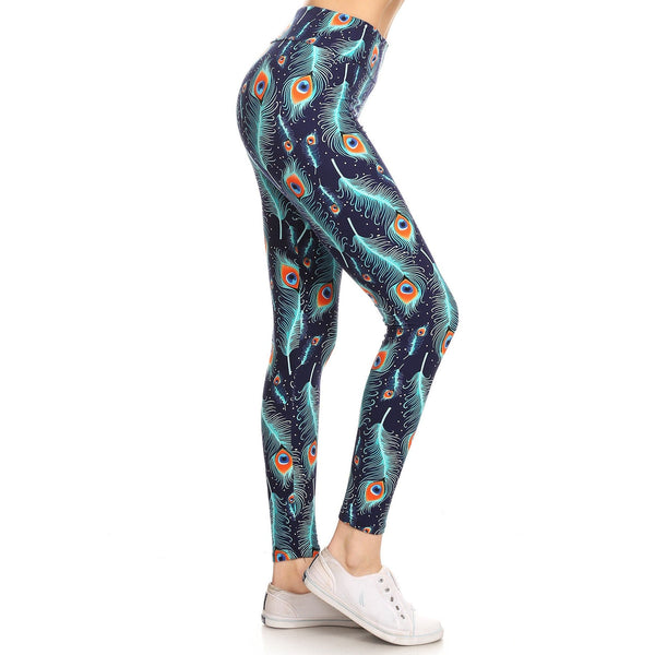 Peacock Waisted Leggings