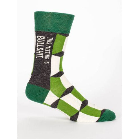 This Meeting Is Bullshit Socks Men's Crew Length
