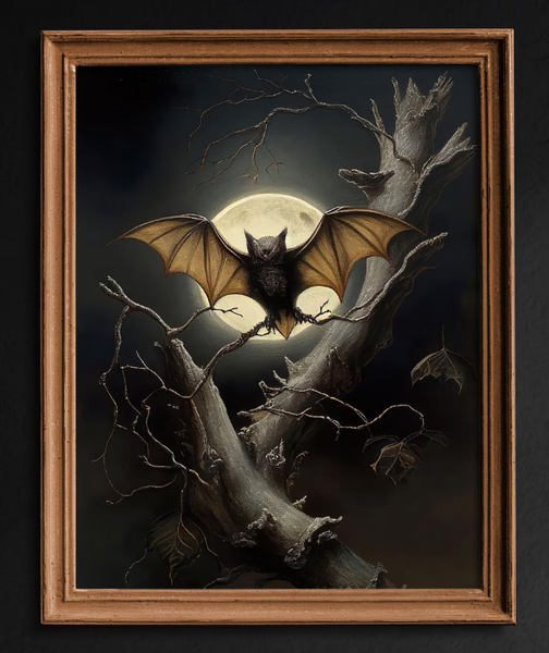 Moonlight Bat 8x10 Art Print