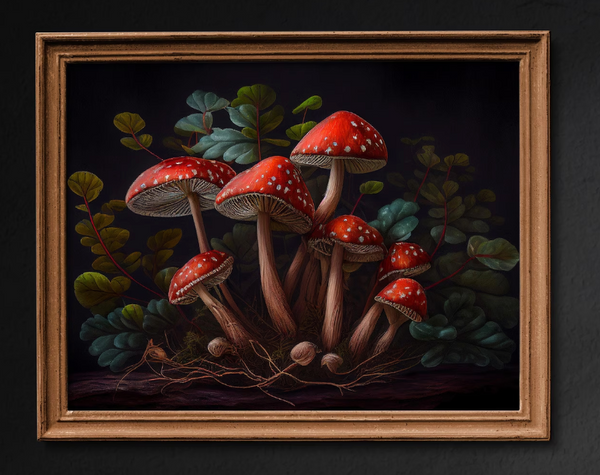 Forest Mushroom 8x10 Art Print
