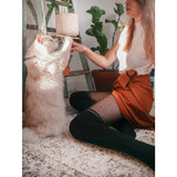 Over-The-Knee Striped Polka Dot Tights