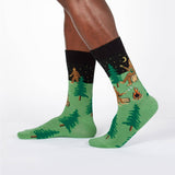 Sasquatch Camp Out Crew Socks -Men's Sizing