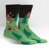 Sasquatch Camp Out Crew Socks -Men's Sizing