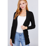 Open Front Mid-Length Cardigans - Assorted Colours