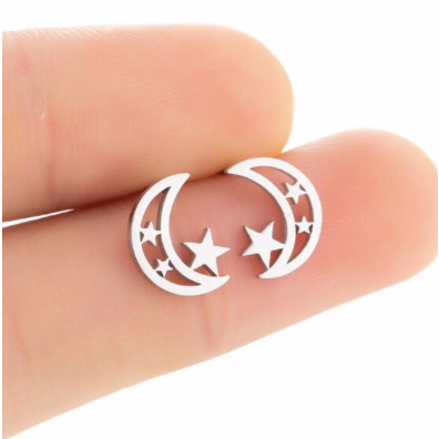 Moon & Star Hallow Studs