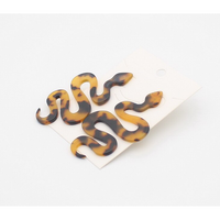 Large Resin Snake Stud Earrings