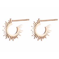 Small Spike hoop studs