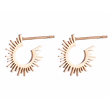 Small Spike hoop studs