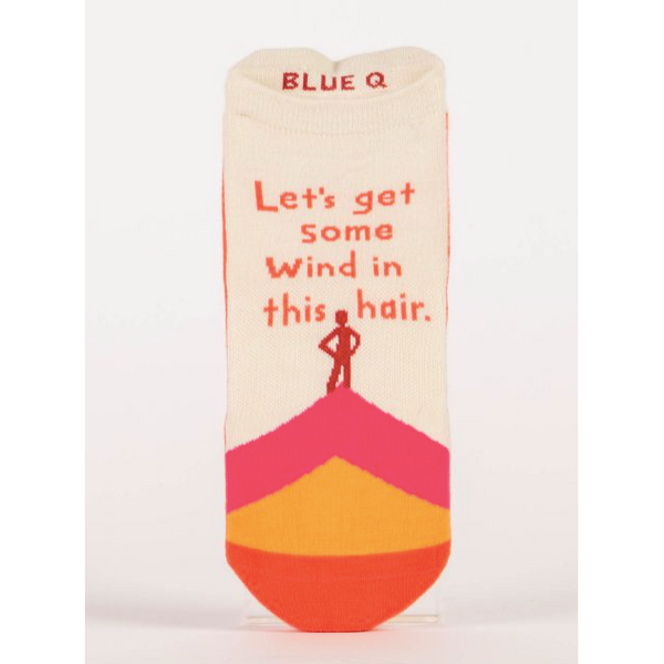 Let's Get Some Wind in This Hair Socks - Sneaker Socks