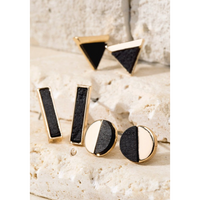 Geometric Wood and Metal Studs
