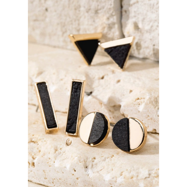 Geometric Wood and Metal Studs