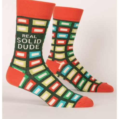 Real Solid Dude Men's Crew Socks