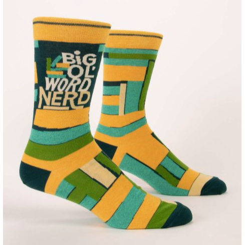 Word Nerd Men's Crew Socks