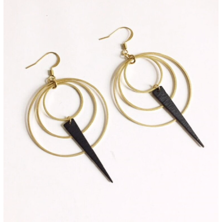 Circular Minimalist Charm Earrings