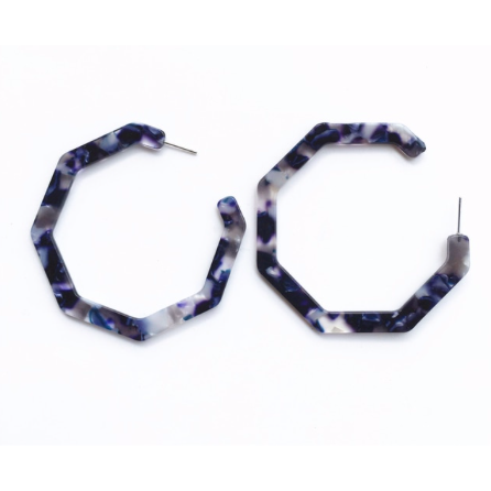 Octagonal Resin Hoops