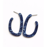 Oval Resin Earrings - Assorted Colours
