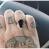 Stone Coffin Ring