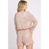 Rose Gold Sequin Romper