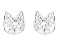Floral Cat Studs