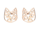 Floral Cat Studs