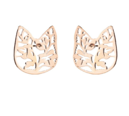 Floral Cat Studs