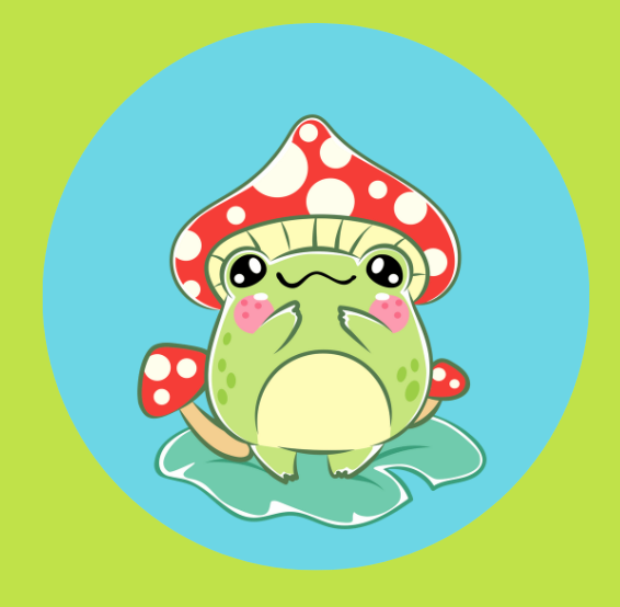 Froggy Mushroom Hat  Pin