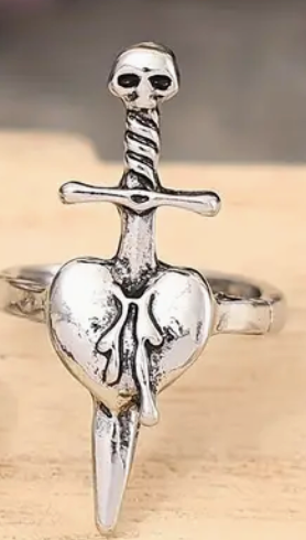 Heart Dagger Ring