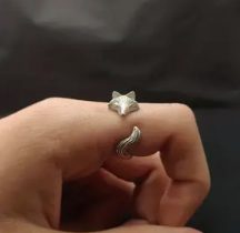 Adjustable Wrapped Fox Ring