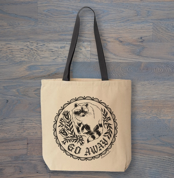 Raccoon Hex Sign Tote Bag