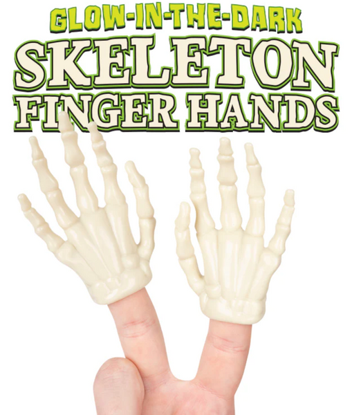 Glow in the Dark Skeleton Hand Finger Puppets