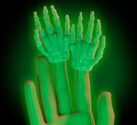 Glow in the Dark Skeleton Hand Finger Puppets