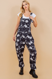 Mystical Cat Print Overalls