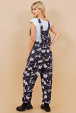 Mystical Cat Print Overalls