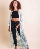 Ombre Lace Kimono - Seafoam