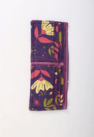 Cat & Flower Canvas Wallet - Assorted Colours