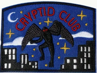 Cryptid Club Mothman Iron On Patch