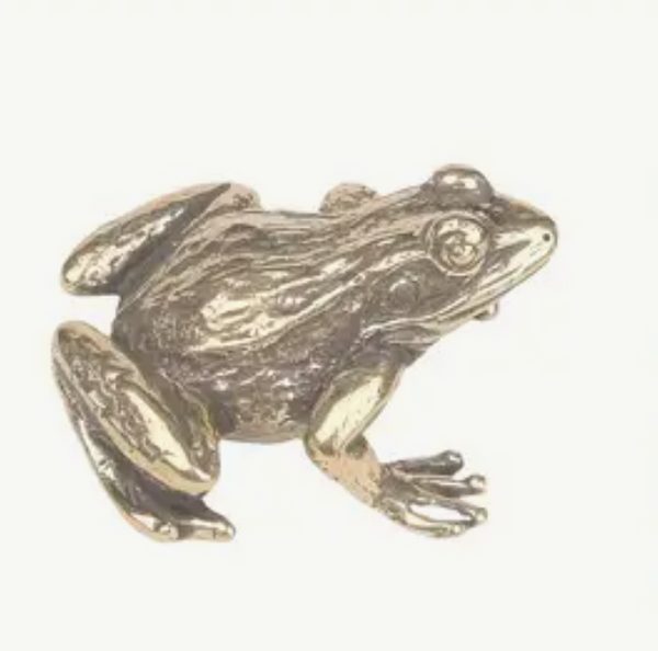 Brass Frog Miniature Figurines