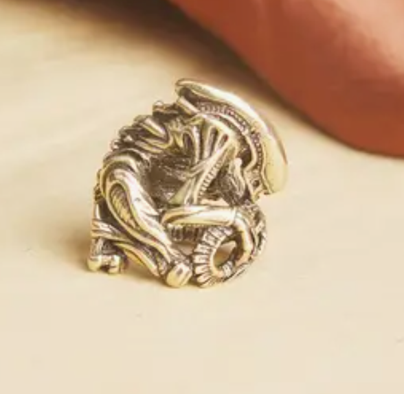 Tiny Brass Alien Xenomorph