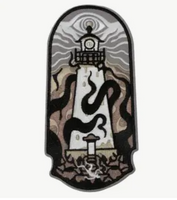 Lighthouse Kraken Iron on patch