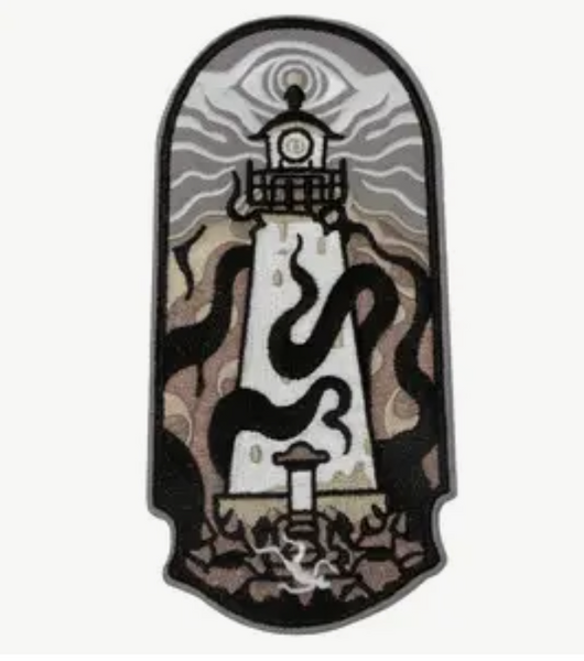 Lighthouse Kraken Iron on patch