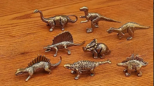 Brass Dinosaur Miniature Figurines