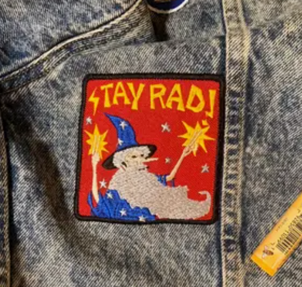 Stay Rad Wizard Iron on patch