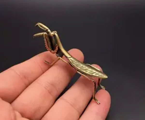 Brass Praying Mantis Miniature