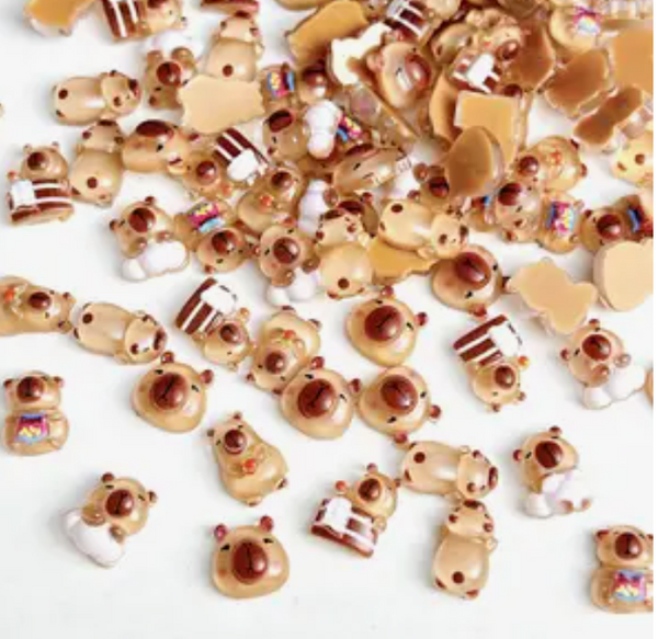 Worlds Smallest Capybara Flat Back Charms