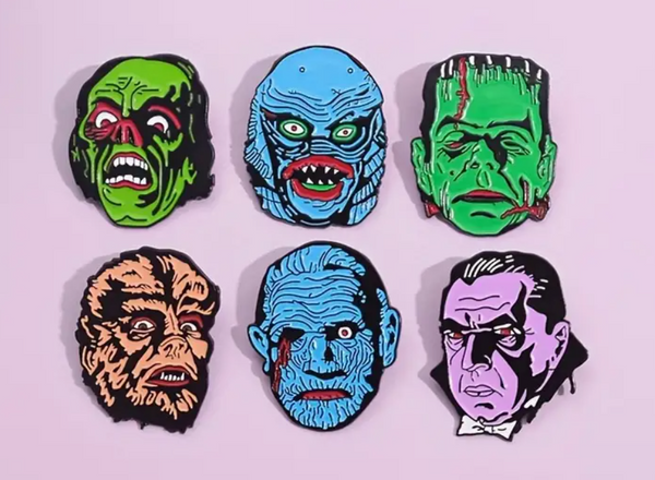Assorted Universal Monsters Alloy Pins