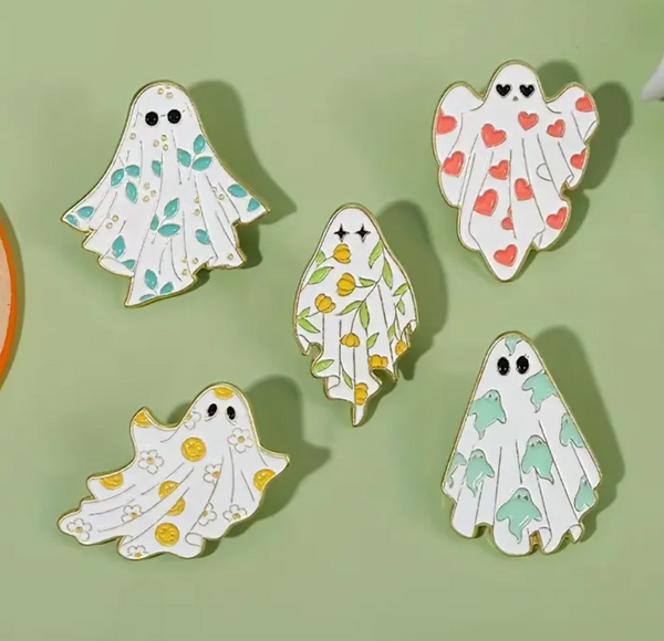 Assorted Sheet Ghost Alloy Pins
