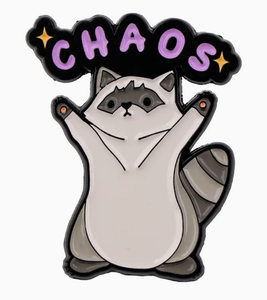 Chaos Raccoon Alloy Pin