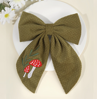 Cottage Core Ribbon Hair Bow Clips